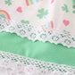 Green rainbow clover girl pants set