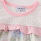 Pink Blossom Serenity print ruffle bubble