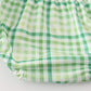 Green lucky clover embroidery boy bloomer set