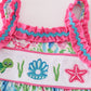 Green Island Breeze embroidery girl bloomer set