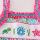 Green Island Breeze embroidery girl dress