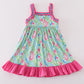 Green Island Breeze embroidery girl dress