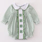 Green clover embroidery girl bubble