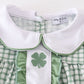 Green clover embroidery girl set