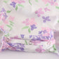 Purple hydragena print smocked girl bubble