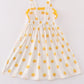 Yellow you are my sunshine embroidery dress