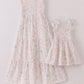 Pink blush meadow smocked mom&me dress