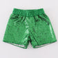 Green sequin mardi gras girl skorts