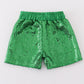 Green sequin mardi gras girl skorts