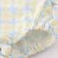 Yellow plaid he is risen embroidery boy bubble