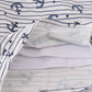 Blue stripe anchor print dad swim trunks