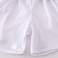 Blue stripe anchor print dad swim trunks