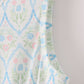 Blue delicate floral print mom dress