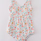 Minty floral bloom print mom swimsuit