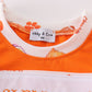 Orange clemson embroidery boy bubble