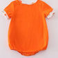 Orange clemson embroidery boy bubble