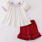 Maroon roll tide embroidery girl set