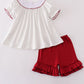 Maroon roll tide embroidery girl set