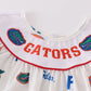 Blue gators embroidery girl set