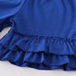 Blue gators embroidery girl set