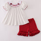 South Carolina Gamecocks embroidery ruffle shorts set