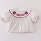 South Carolina Gamecocks embroidery ruffle shorts set