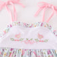 Butterfly floral embroidery girl dress