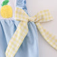 Blue lemon french knot girl bubble