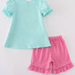 Mint bunny sequin girl set