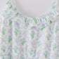 Green leaves bow print mom&me dress