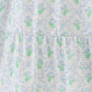 Green leaves bow print mom&me dress