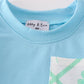 Blue St.Patricks clover boy bloomer set