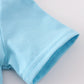 Blue St.Patricks clover boy bloomer set