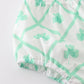Blue St.Patricks clover boy bloomer set