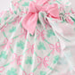 Green St.Patricks clover print girl set