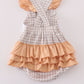 Tan easter bunny embroidery girl bubble