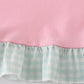 Pink easter he is risen applique girl dress