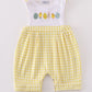 Yellow bunny egg embroidery boy jonjon