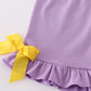 Easter floral bunny egg embroidery girl set
