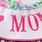 Garden bloom I love MOM embroidery girl set