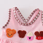 Pink character ice cream french knot girl bloomer set