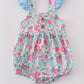 Blue floral print bubble