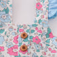 Blue floral print bubble