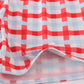 Blue farm embroidery smocked shorts set