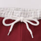 Maroon elephant embroidery swim trunks