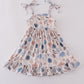 Blue ocean breeze shells print mom&me dress