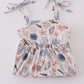 Blue ocean breeze shells print mom&me dress