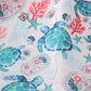 Green turtle print set