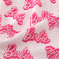 Hot pink barbie print girl dress