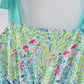 Ocean bloom print mom tiered dress